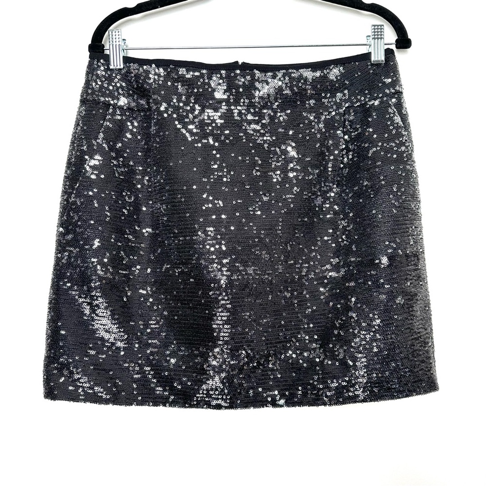 J. Crew Feminine Sparkly Sequin Mini Skirt Party Holiday New Years Eve Pockets